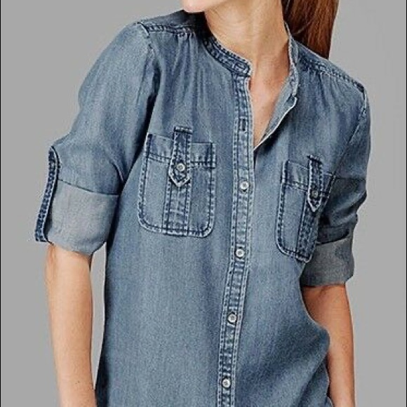 7 For All Mankind Tops - Tencel chambray denim 7 for all mankind Small (I)